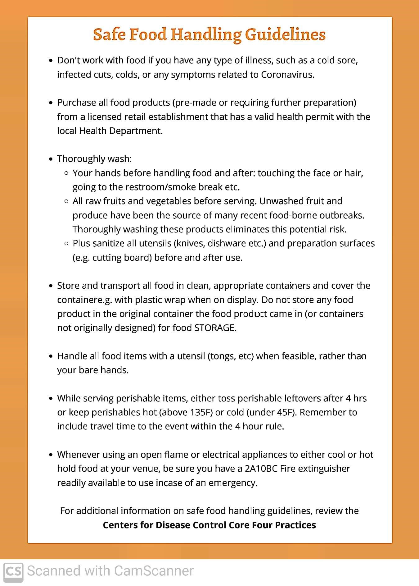 Food Safety Program Environmental Health and Safety CSUSB